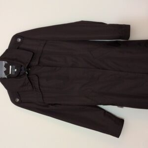 Lulu Bravo Brown Midi Raincoat 2 Pockets Button Down and Belted GUC